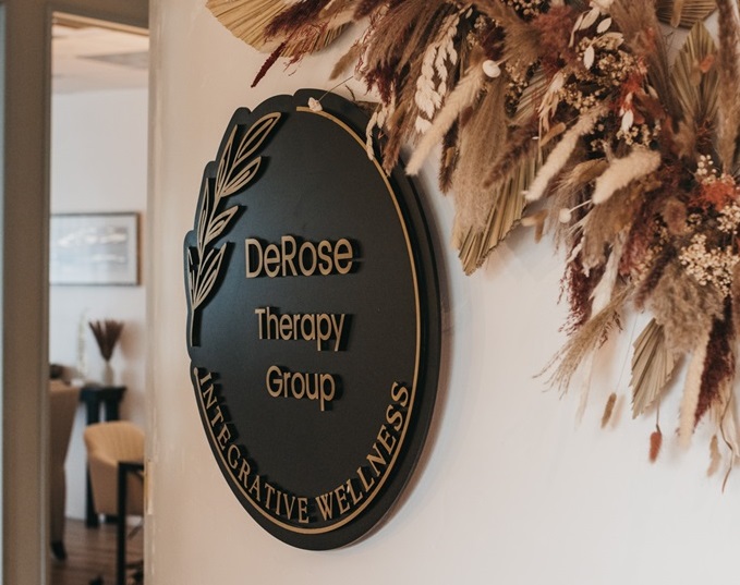 DeRose Therapy Group office signage representing trauma therapy services in San Luis Obispo